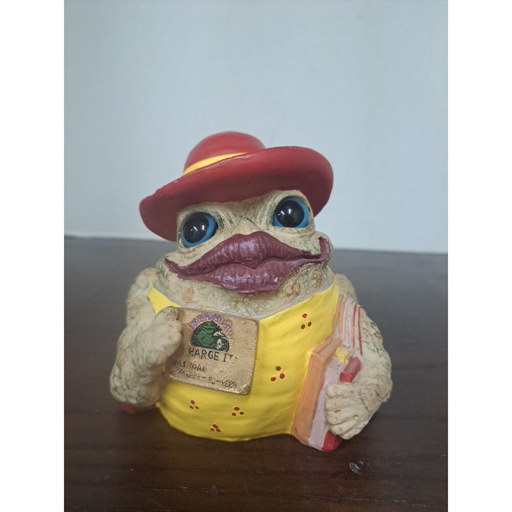 2007 Homestyles Toad Hollow Shopping Toad Light Color Resin Figurine
